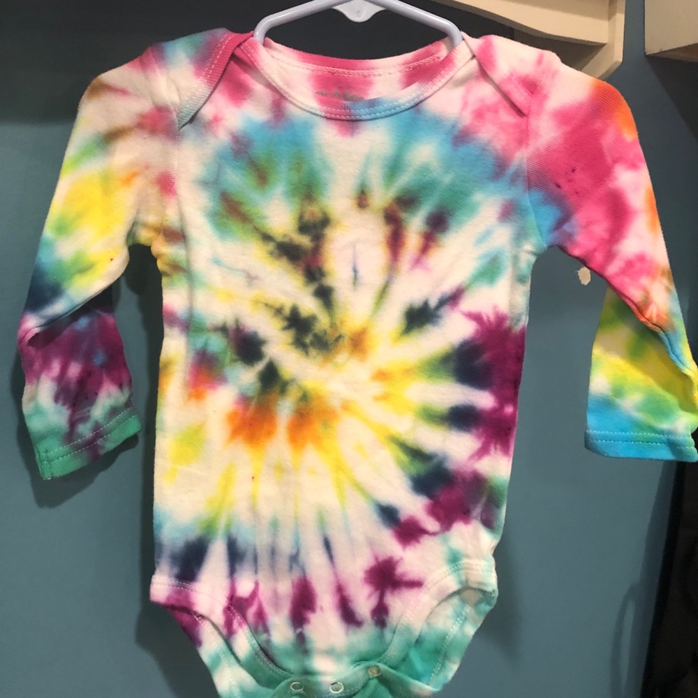 Hand-Made Tie-Dye Onesie for Baby (1 of a kind)